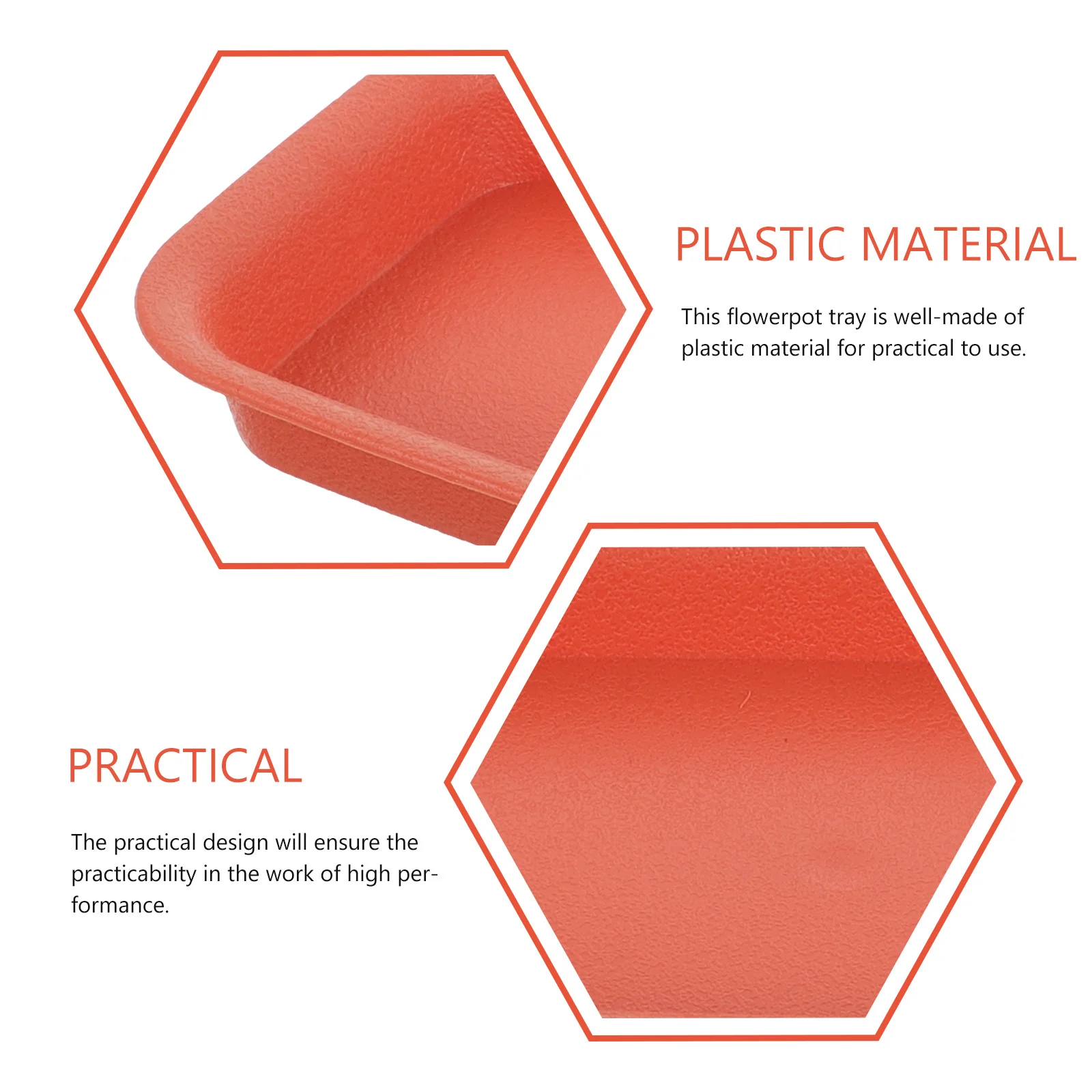 

4pcs Rectangular Plant Saucers Plastic Drainage Trays For Indoor Outdoor Flower Pot Drip Tray Planter Water Catcher Soil Block