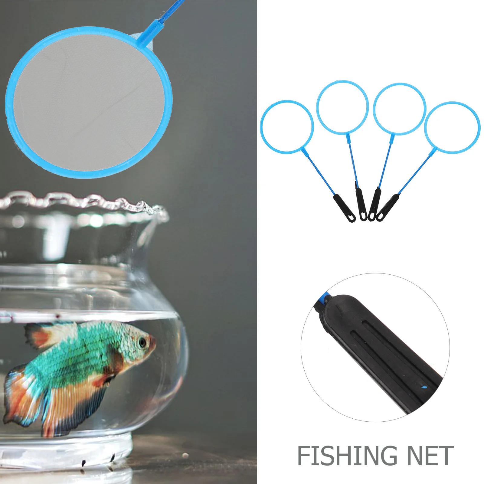 20 Pcs Fish Tank Net Fishing Kids Tools Nets for Lakes Beach Small Landing Fishnets