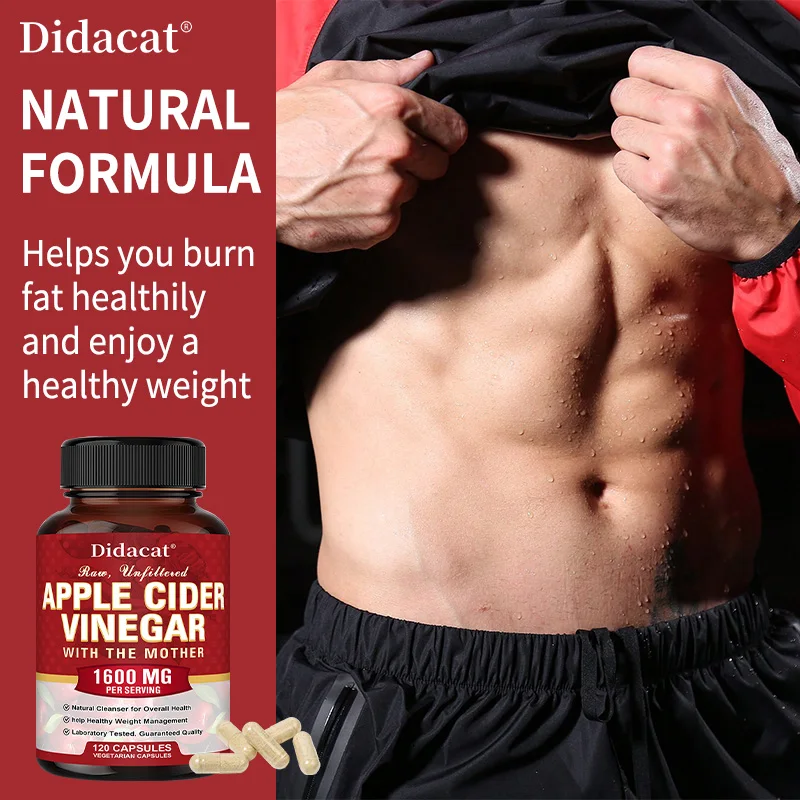 

Apple Cider Vinegar with Mother 1600 Mg - Healthy Weight Management, Digestion, Best Supplement for The Immune System