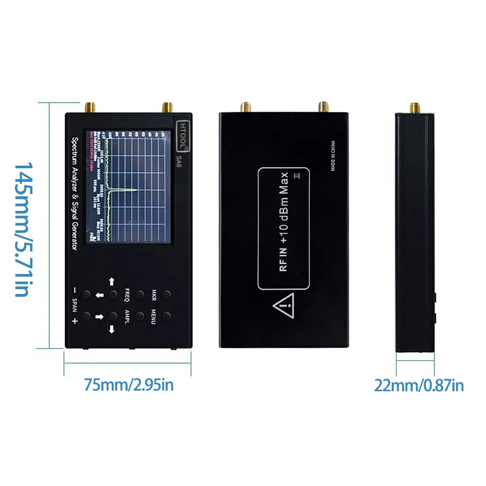 Generador de señal de 35M-6,2 GHz, analizador de espectro HTOOL SA8, sonda de campo cercano de 9KHz-3GHz, fuente de interferencia de localización, prueba EMC EMI
