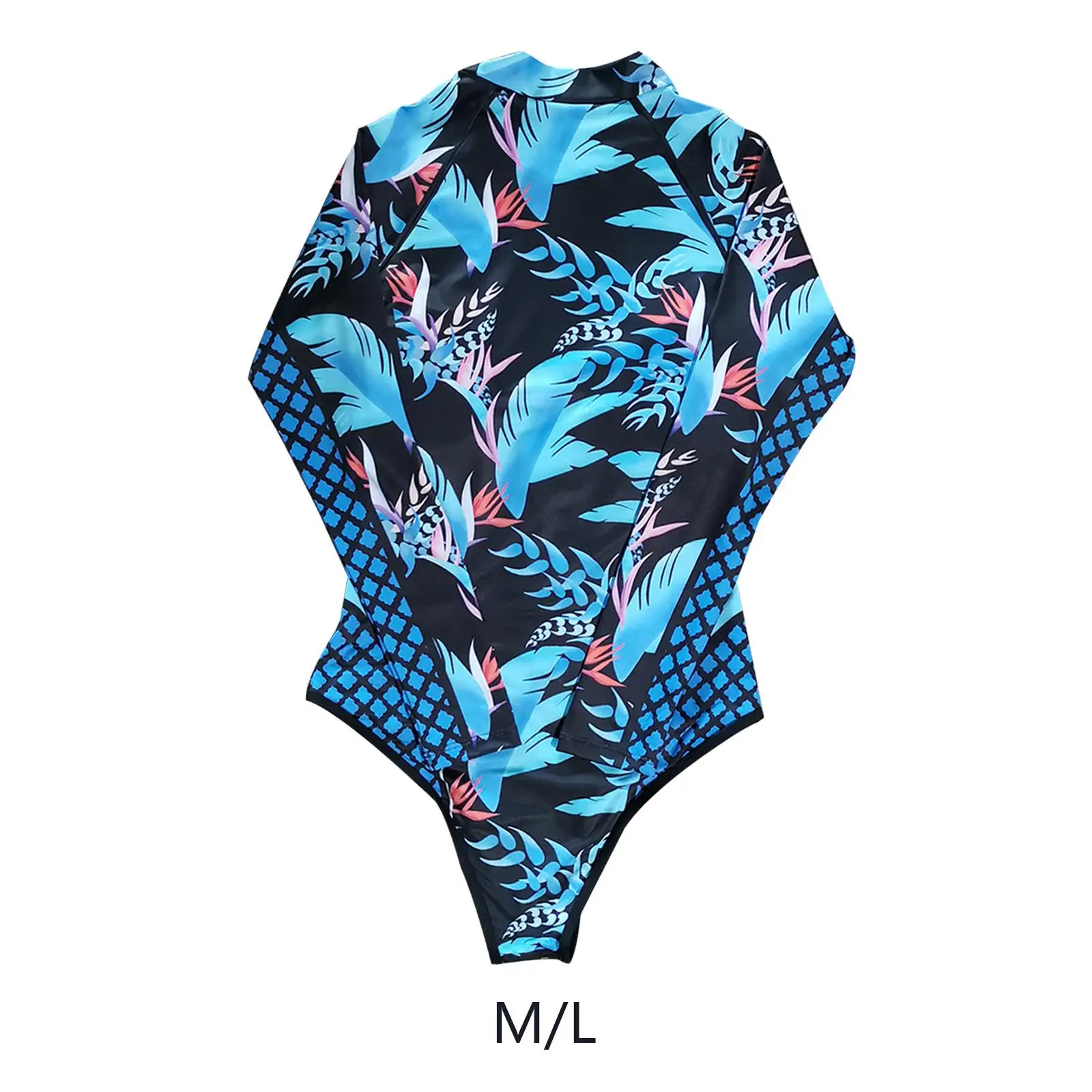 Women Long Sleeve Swimsuit Beachwear Lady Single Piece Swimming Suit for Snorkeling Water Sports Swimming Pool Vacation Surfing