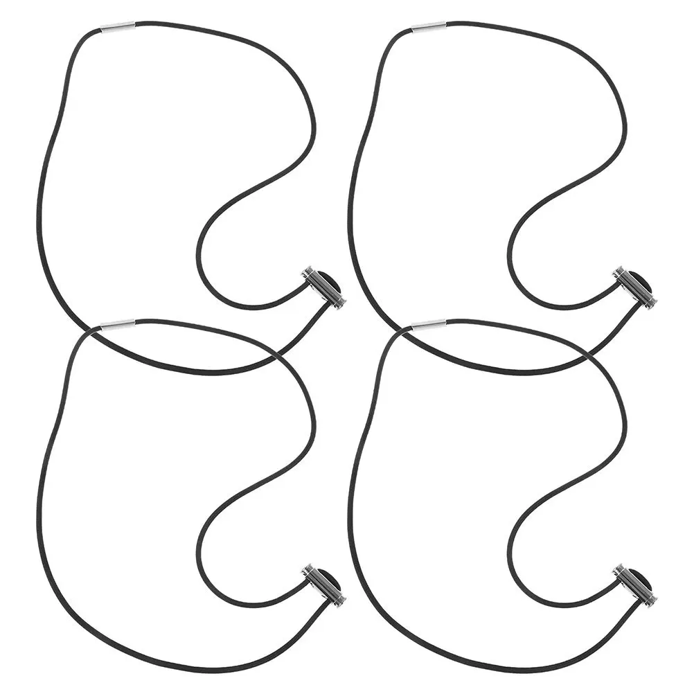 

4Pcs Trash Bag Fasteners with Elastic Bands for Garbage Can 140Cm Circumference Anti-Fall Holder Secure Fit for Various Bin