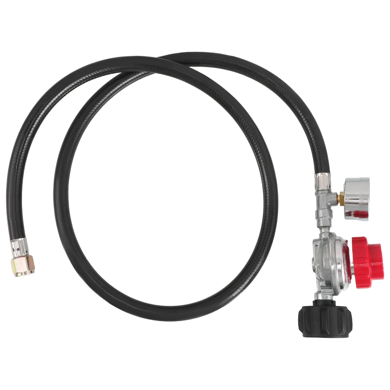 

0-30 Psi Pressure Reducer Control Valve Adjustable Regulator with Gauge Relief Regulating Reducing