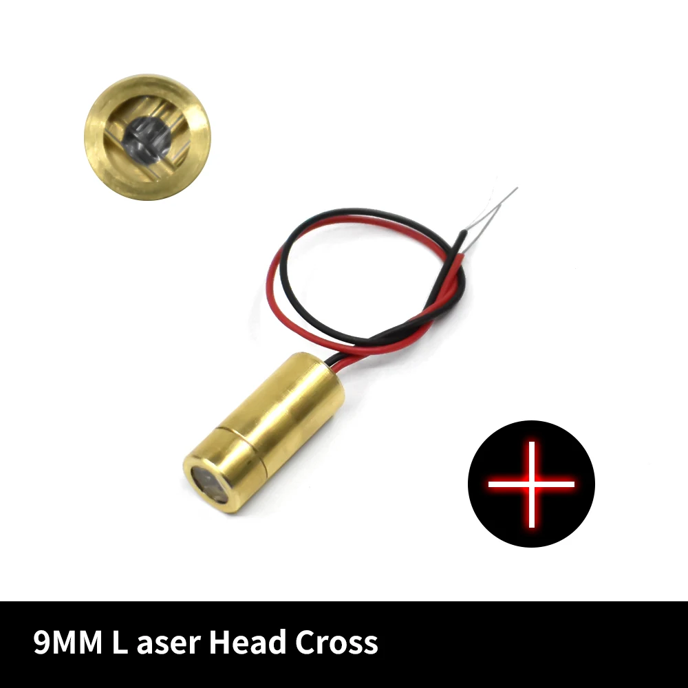 10-1 STKS, 650nm 5 mW Rood Punt/Lijn/Kruis Laser Module Hoofd Glazen Lens Focusseerbare Laserdiode Industriële Klasse, Hoge kwaliteit - afbeelding 1