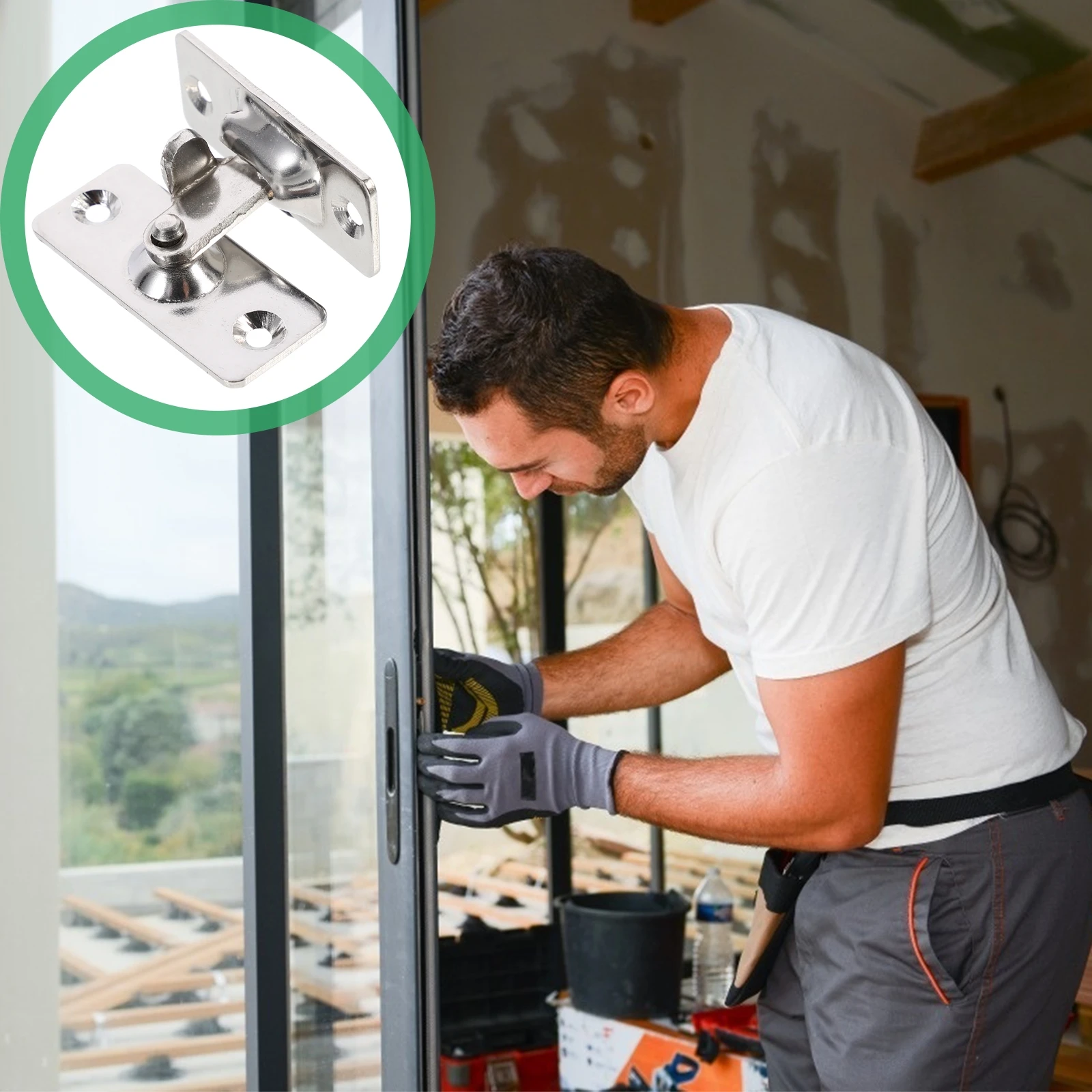 1 قطعة الفولاذ المقاوم للصدأ 90 درجة مزلاج الباب دائم قفل أمان المنزلية مقاومة للصدأ مكافحة سرقة قفل الباب الترباس للداخلية