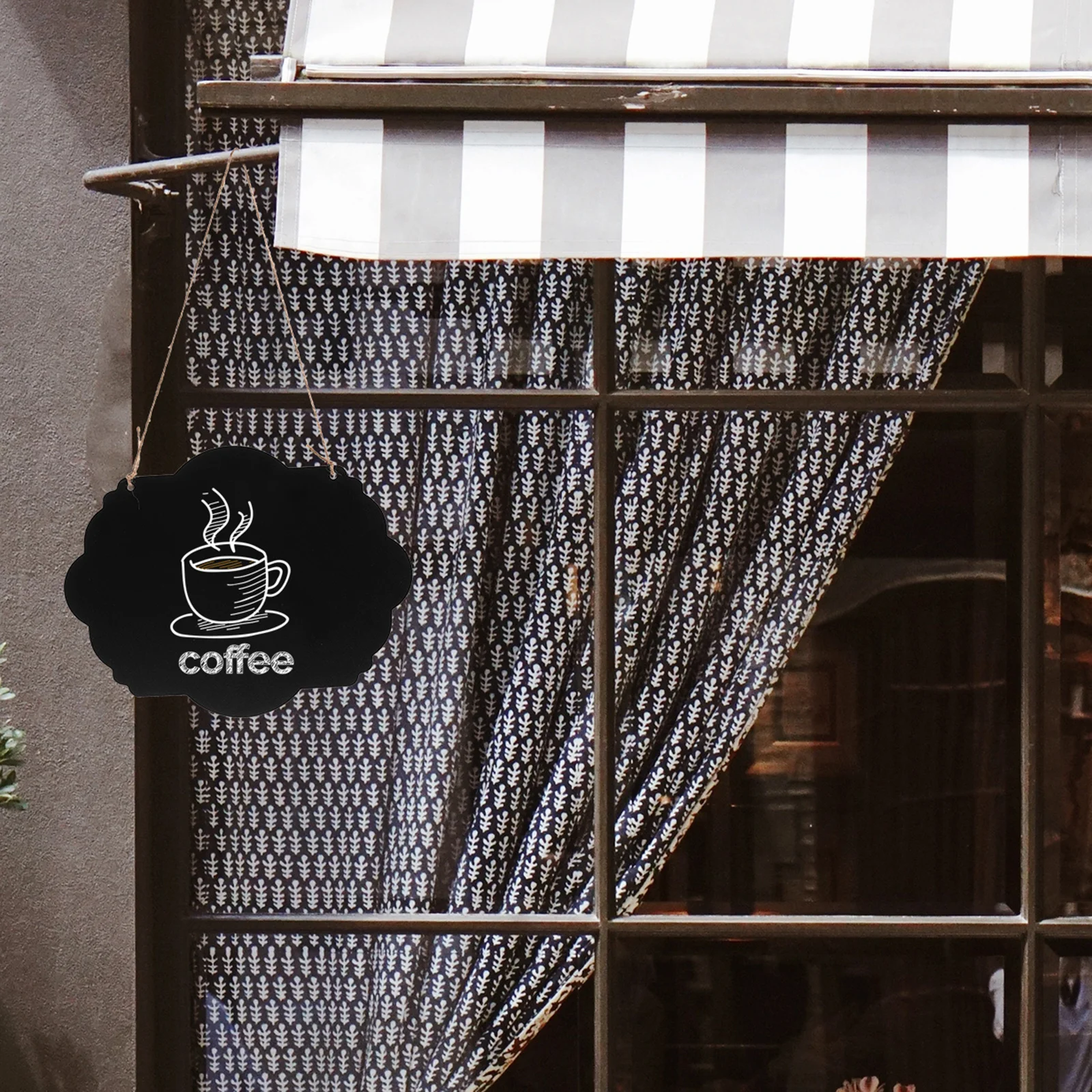 

2Pcs Wall Hanging Chalkboard Signs Wooden Small Blackboard Message Boards for Kitchen Store Patio Door Decorative Writing Board