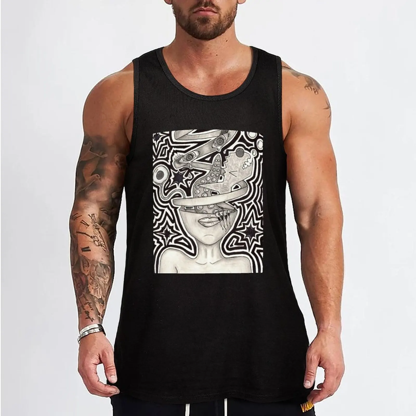 Leaking Madness Tank Top T-shirt sports gym men t shirt gym Men's summer t-shirt