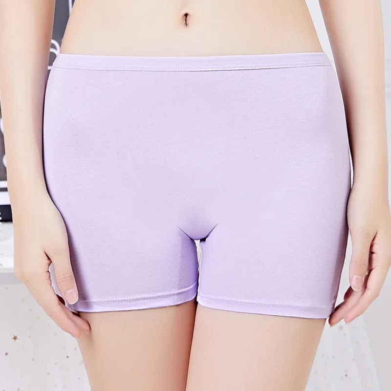 Innsly Large Size Boyshorts Women Underwear Boxer Female Safety Short Pants Under Skirt Big Size Ladies Cotton Underpants