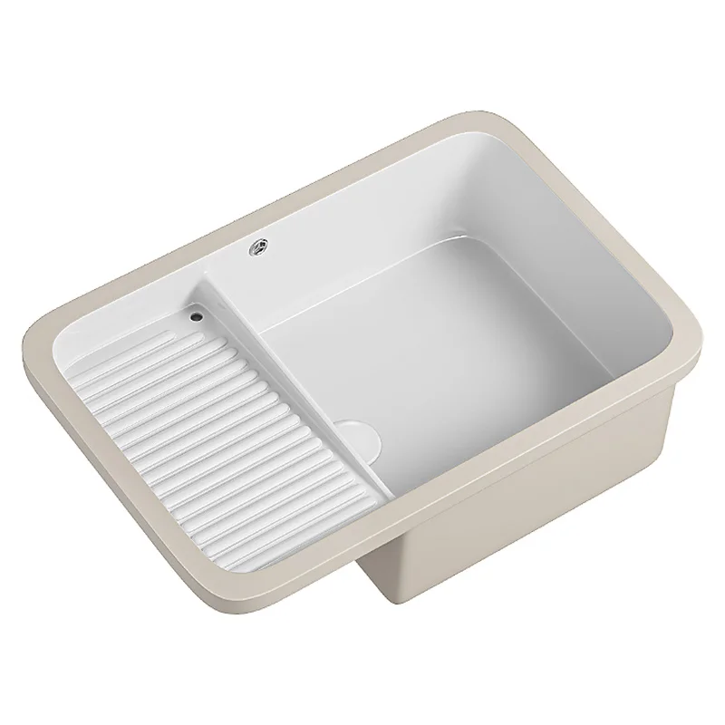 

Balcony with washboard Undercounter laundry basin Household ceramic embedded sink Deepen washbasin