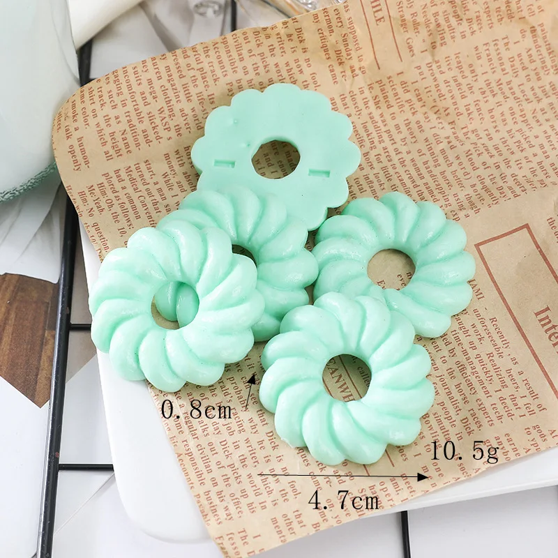 20 Stuks Cartoon Schattige Simulatie Koekjes Plat Back Hars Cabochon Plakboek Ambachten Diy Versieringen Telefoon Decoratie Accessoires