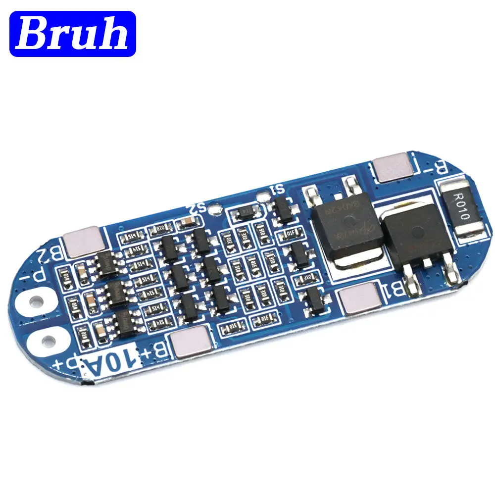 3S 10A 11.1V 12V 12.6V Lithium Battery Charger Protection Board Module for 18650 Li-ion Lipo Battery Cells BMS 3.7V