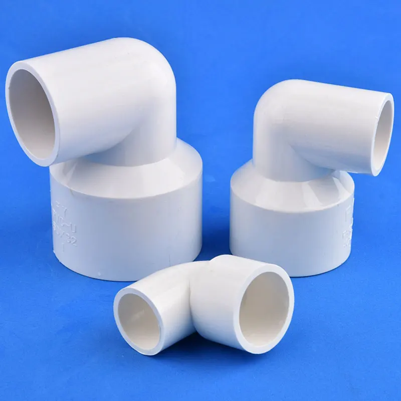 5Pcs 20/25/32/40/50/63mm PVC Reducing Elbow Connector Aquarium Fish Tank Reducing Joint  Garden Irrigation Water Supply Fittings