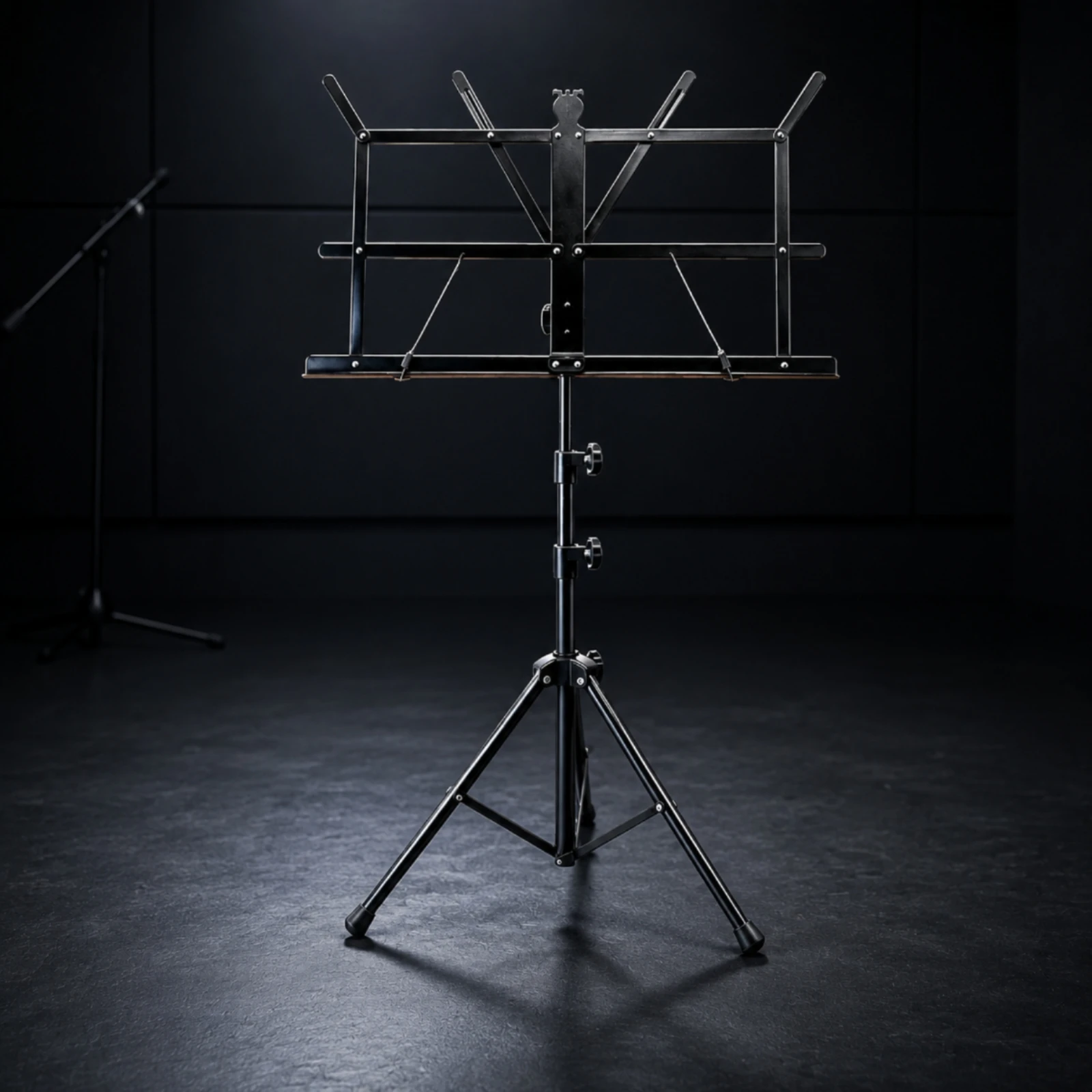 Portable Folding Sheet Music Stand with Carrying Bag Adjustable Tripod Base for Musicians Practice Performance
