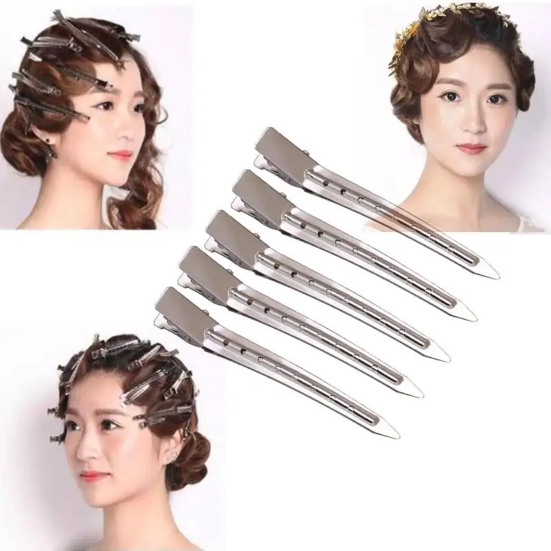 

Metal Hair Clips For Styling Sectioning Professional Salon Hairpin Clamps Hair Root Fluffy DIY Clip Tools Crocodile Hair Clips