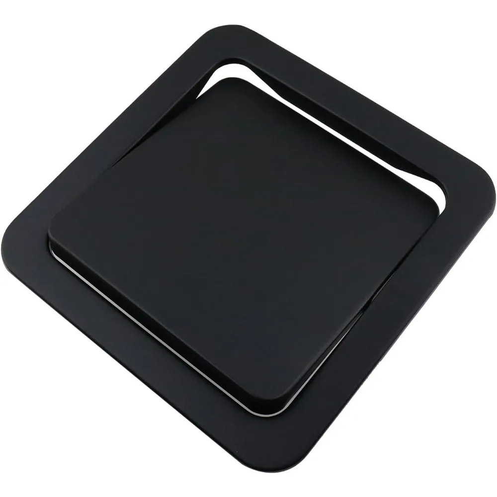 

Square Built-in Countertop Waste Chute Lid Recessed Flap Trash Bin for Restaurant Home Hotel Kitchen