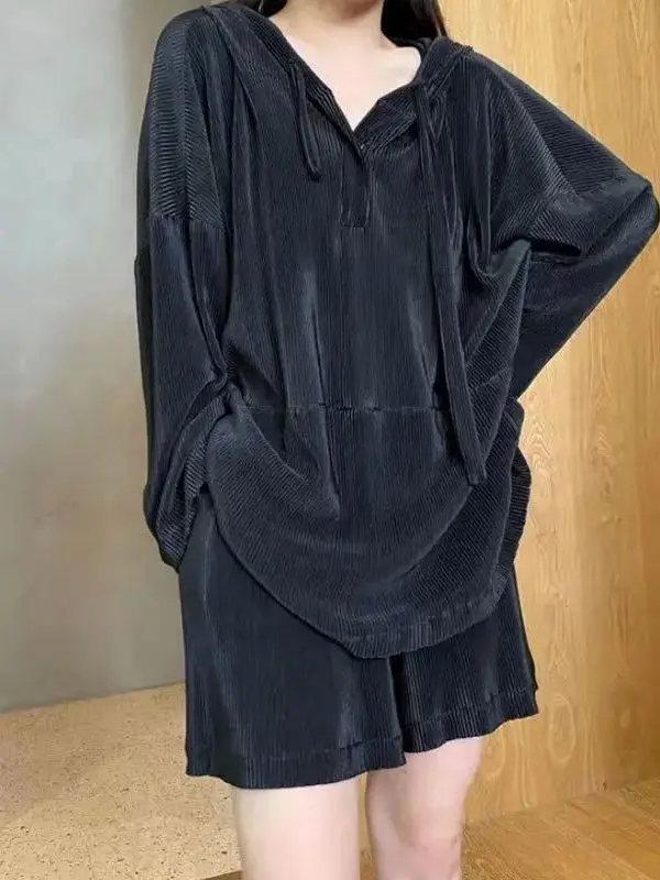 

plus Size Casual Hat Sun Protection Top orts Set for Men And Women Comfortable Loose Fit Summer Sportswear Two Piece Set