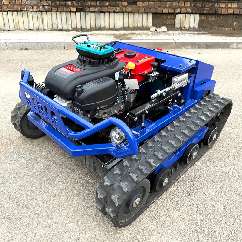 4 Stroke 452/608cc Remote Control Self-Propelled Lawn Mower Customisable Wireless Mowing  Industrial Grade Cordless Crawler