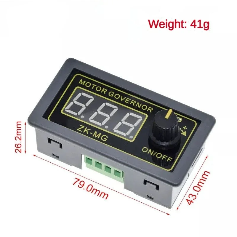 ZK-MG Motor Governor PWM Adjustable Speed Control Module 5V 12 V24 MAX 15A Encoder Duty Radio Frequency Digital Display Energy