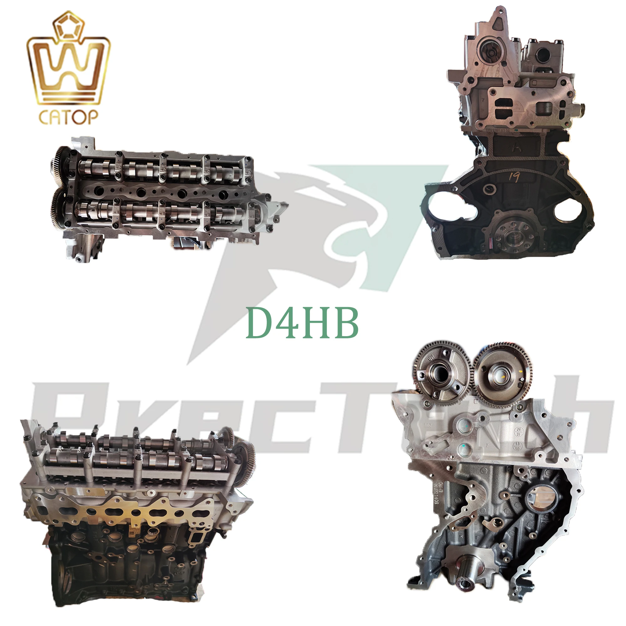 Factory Hot Sales D4HB 2.2L Diesel Long Block/Bare Engine Cold Run-In Tuned With Steel Shaft For HYUNDAI Santa Fe/Santafe