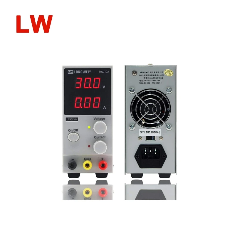 LW-K1003D 100V3A ตัวแปรแหล่งจ่ายไฟ Dc แบบปรับได้สําหรับการทดสอบในห้องปฏิบัติการ