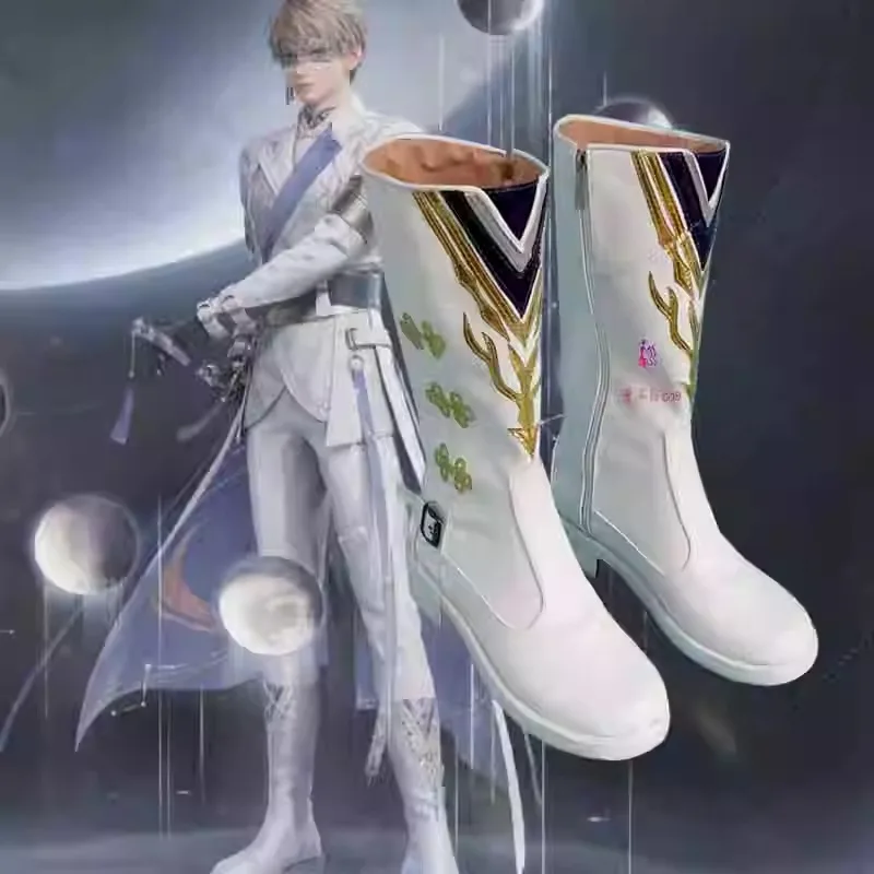 

Костюм для косплея Love and Deepspace Xavier, белые ботинки из искусственной кожи