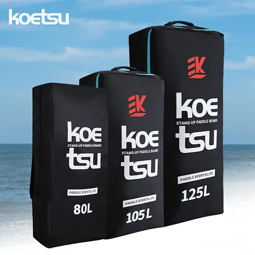 Imagen 1 del producto Mochila para remo KOETSU de gran capacidad, 80L/105L/125L, bolsa inflable para remo, bolsa de almacenamiento portátil para surf al aire libre