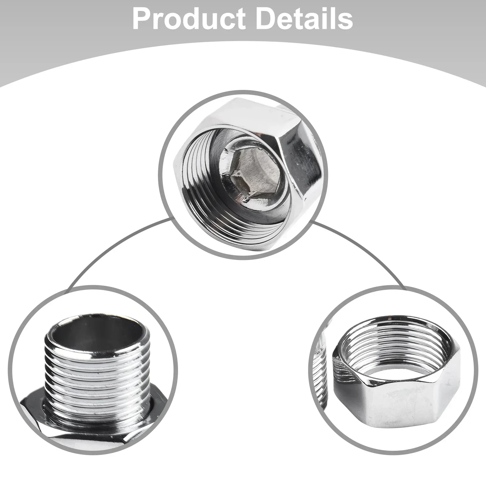 Union Radiator Valve Tail 1/2 Inch 3/4 Inch Compatibility Construction Easy Installation Female Thread Bathroom Practical
