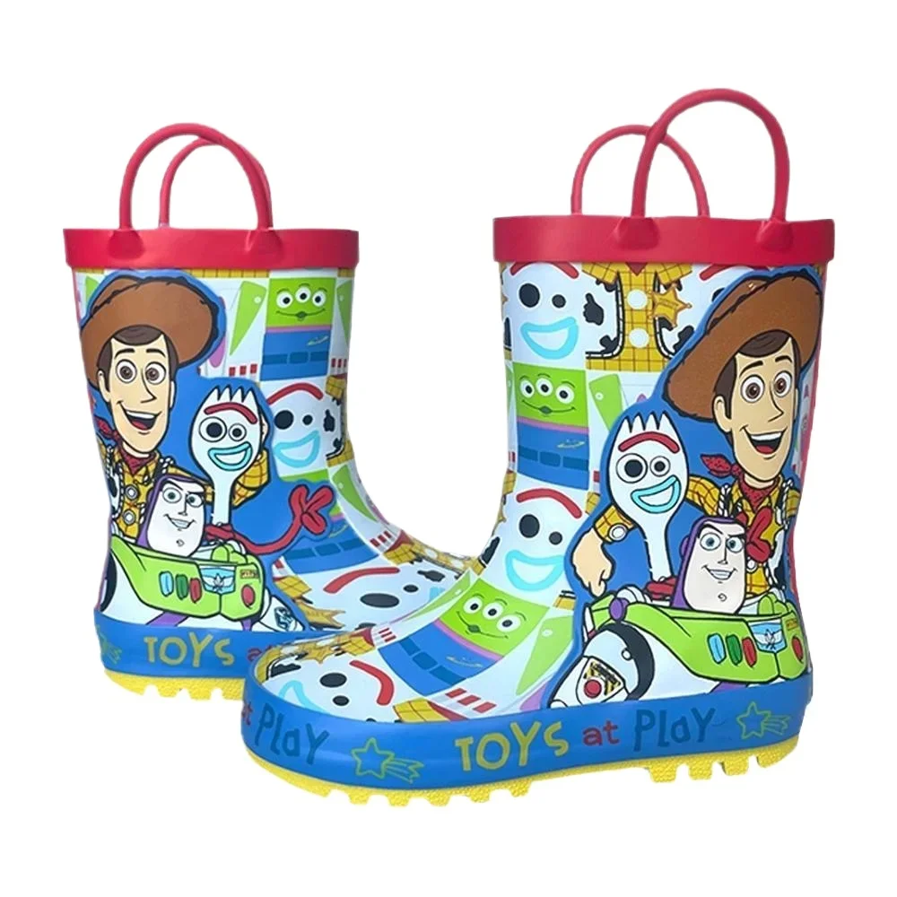 New Disney cartoon kids Toy Story Rain Boots Student Rain Boots Children\'s  Fashion  Shoes Non-Slip Short shoes