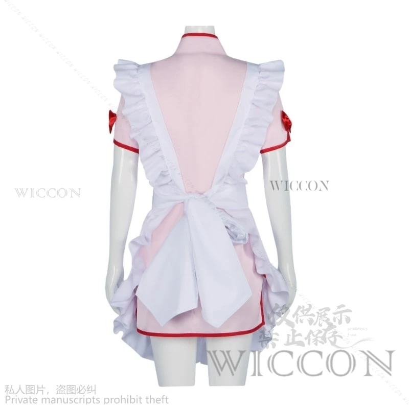 Anime Ranma 1⁄2 Nibun-No-Ichi champú Cosplay disfraz peluca estilo chino Chi-Pao vestido de sirvienta mujer Sexy Kawaii traje de fiesta Lolita