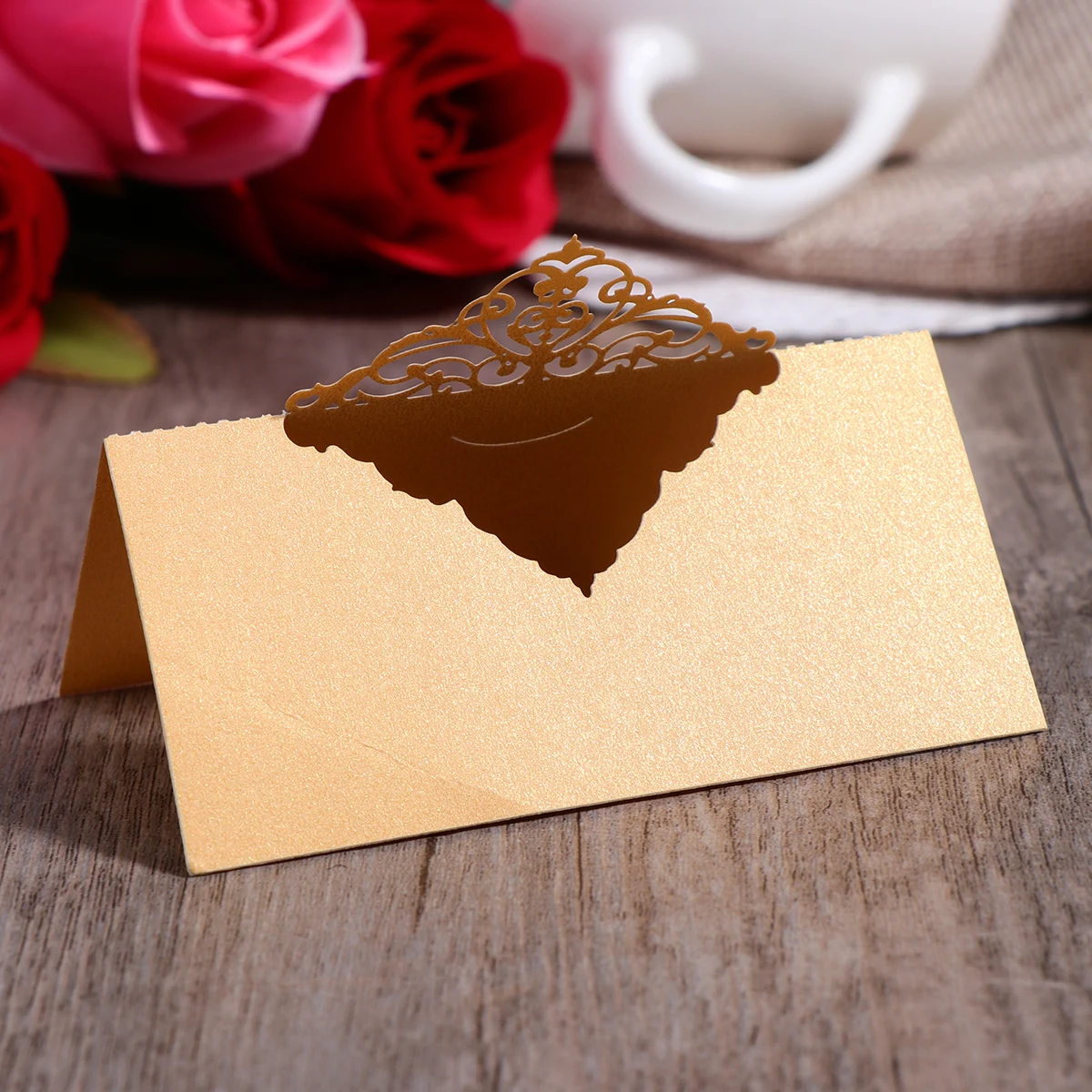

50 PCS Table Card Sign-in Wedding Name Dining Room Tent Place Three-dimensional