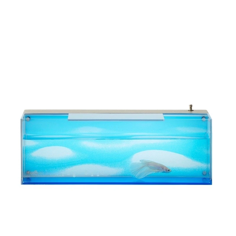 About the magazine Great Sea Water Cylinder Tabletop Ornament Atmosphere Fish Tank Night Light