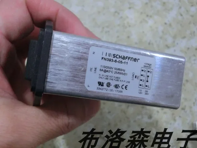 S-CHAFFNER power supply input filter socket FN393-6-05-11 Panel installation 250V6A.