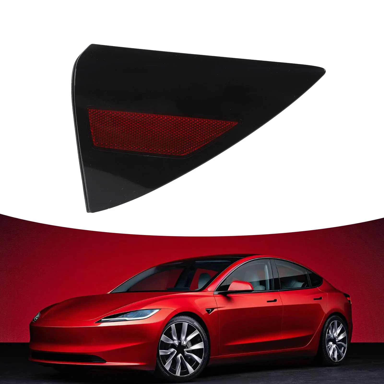 Tail Light Panel Mount Reflector Cover High Visibility Long Lifespan Simple To Install For Model 3 2023 To 2024 Left 1715104 00