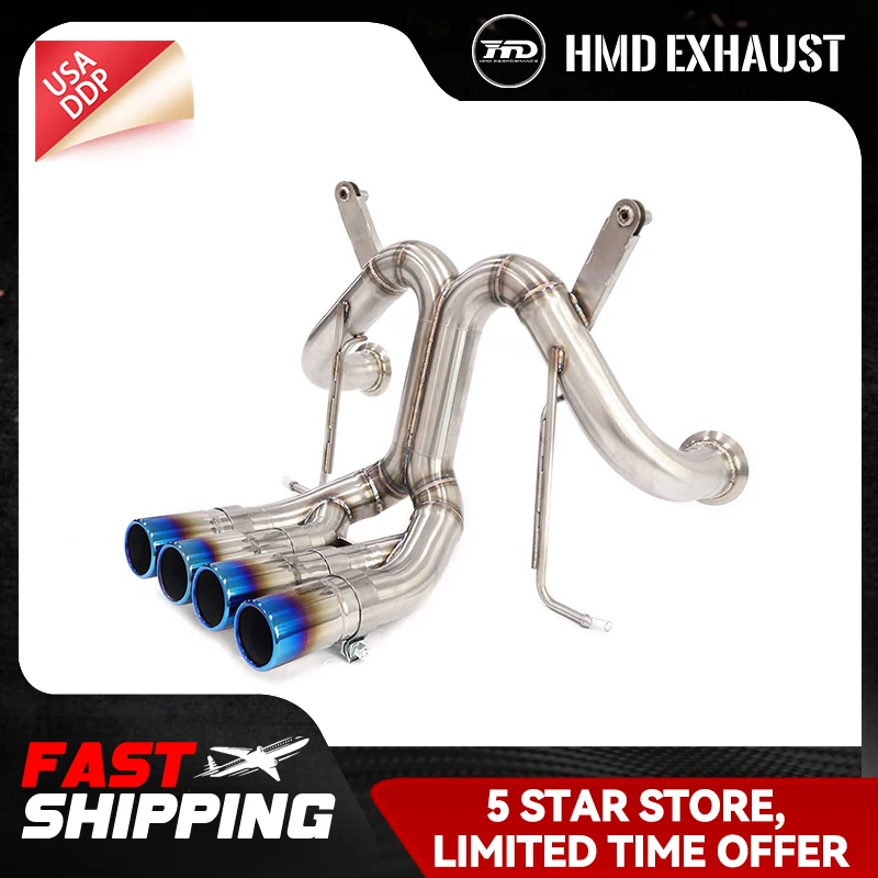 

HMD Exhaust Catback for Lamborghini Aventador LP700 SS304 without Valve Increase pipe diameter Lossless installation