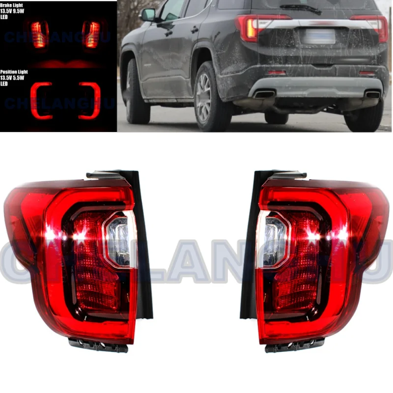 

LED Tail Light For GMC Acadia 2020 2021 2022 2pcs L+R Outer Side Rear Lamp Brake Light Position Light Car accessories