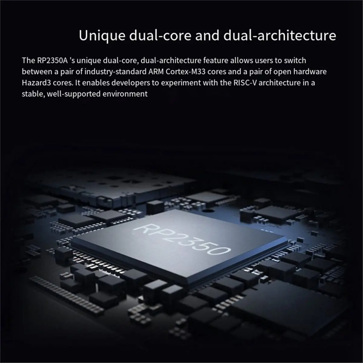 11·11COUPON  2PCS RP2350-Zero Mini Development Board Dual-Core and Dual-Architecture Onboard Type-C Male Port Castellated Module