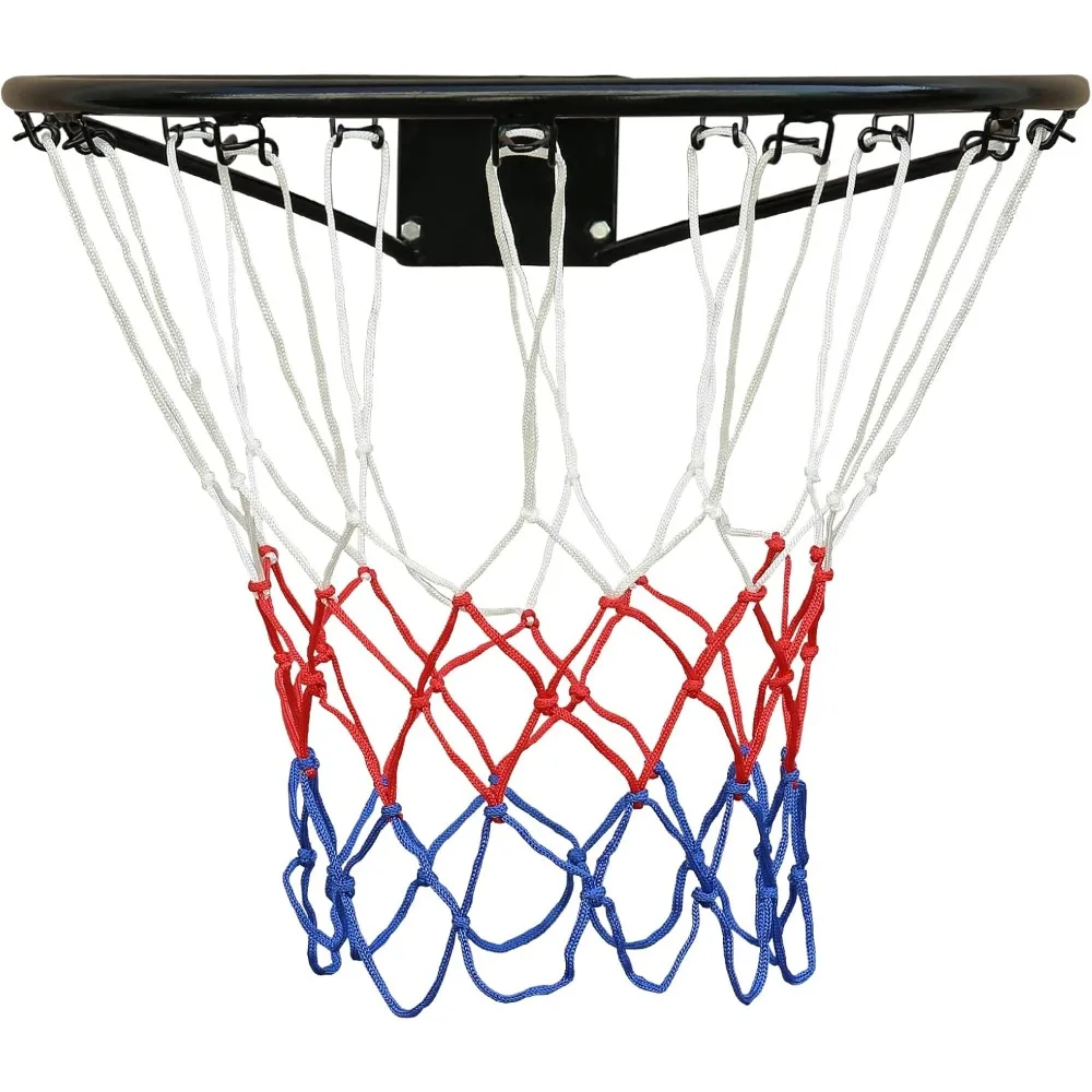 حافة كرة سلة صلبة احترافية مقاس 18 بوصة للاستخدام الداخلي والخارجي، إطار حديد متين مع سهل التركيب، مثالي للملاعب المنزلية #2