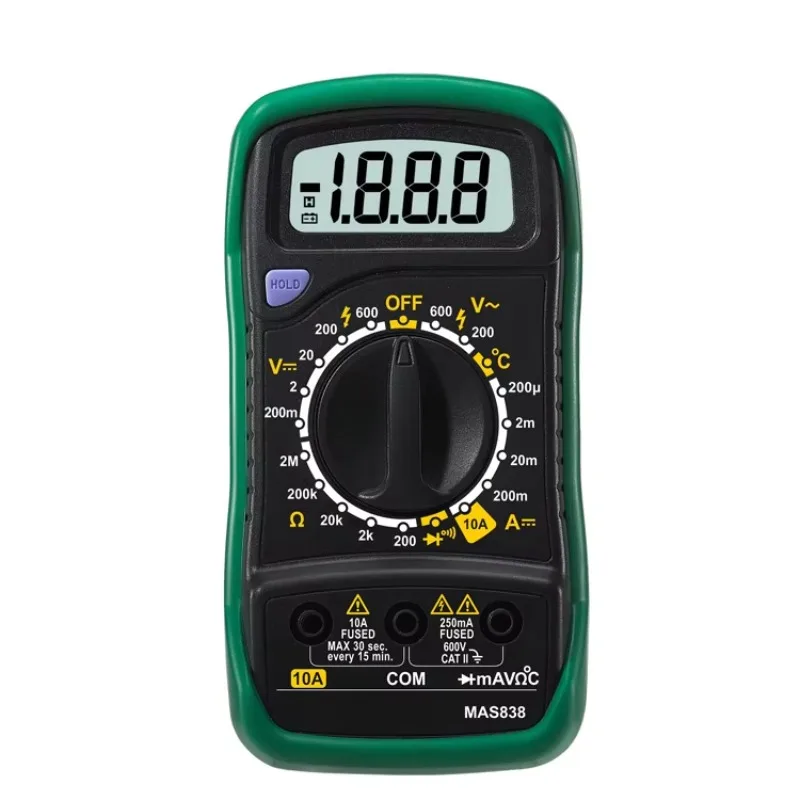 جهاز قياس متعدد رقمي عالي الجودة MAS830B جهاز اختبار احترافي يعمل بالتيار المتردد والتيار المستمر مع مشبك لوحة ذكية للبيع راسم الذبذبات