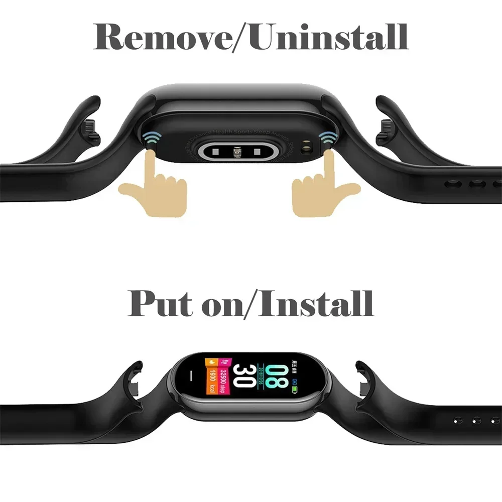 Sport Watch band For Xiaomi Mi band 10-NFC Strap Replacement miband10 Bracelet waterproof silicone smart mi band 9-8 Accessories image 6