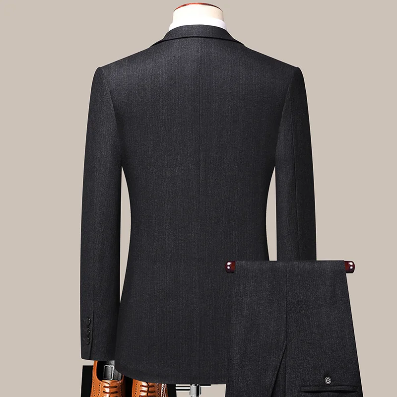 (130) Customized Middle-aged Men\'s Suit Business Casual Suit Wedding Jacket