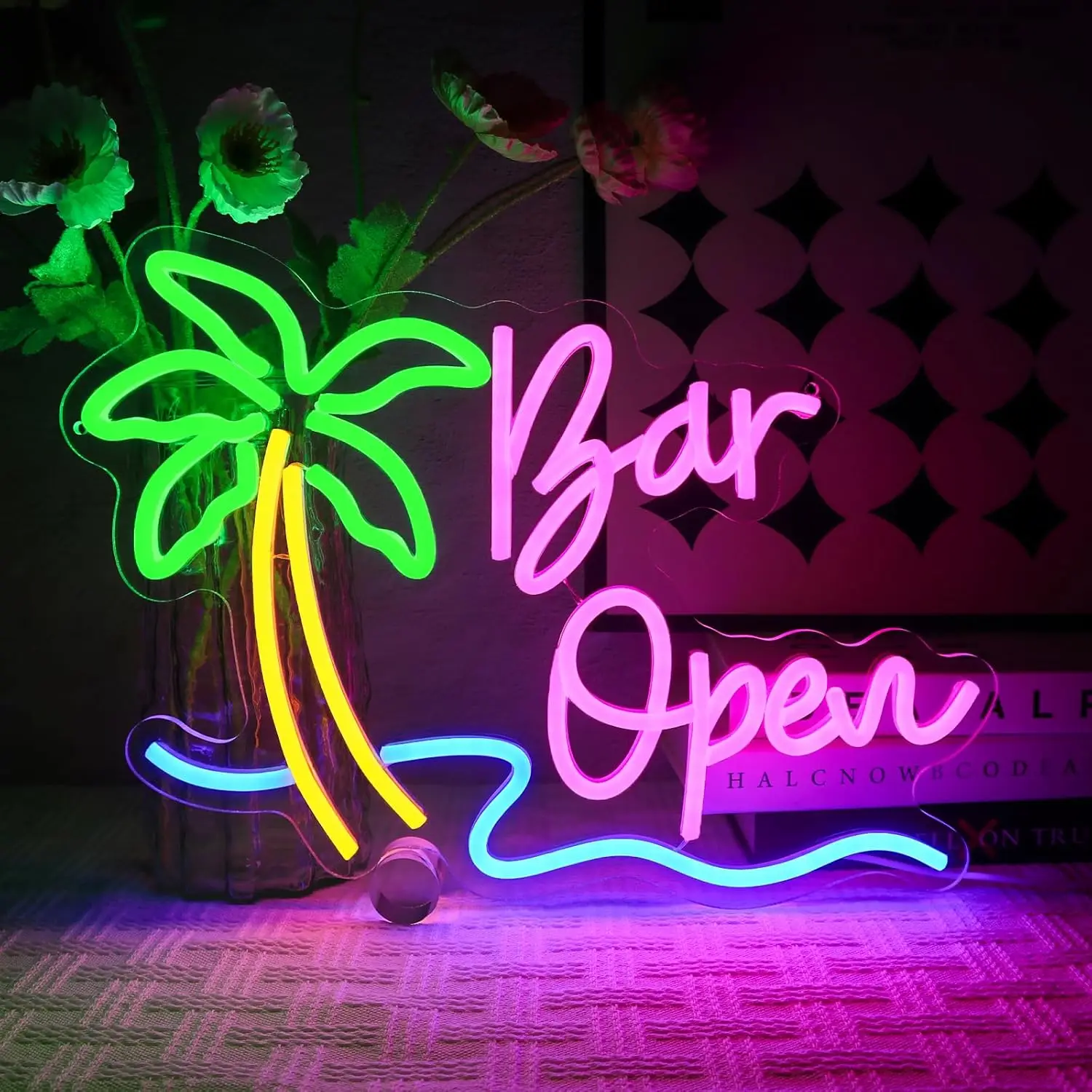 

LED Bar Open Neon Sign Neon Sign USB Lamp For Wall Decor Game Room Man Cave Club Bar Birthday Halloween Party Gifts