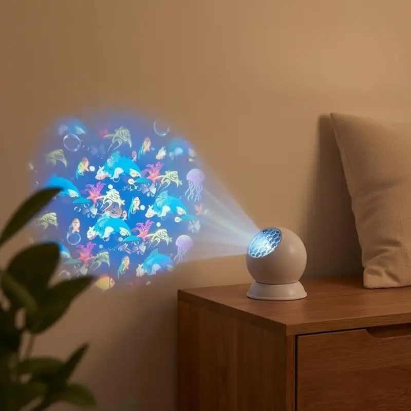 NewMultifunctional Projection Lamp With Vast Dreamy Patterns And Eye Protection Light For Kids Bedroom Nursery Bedside Night Use
