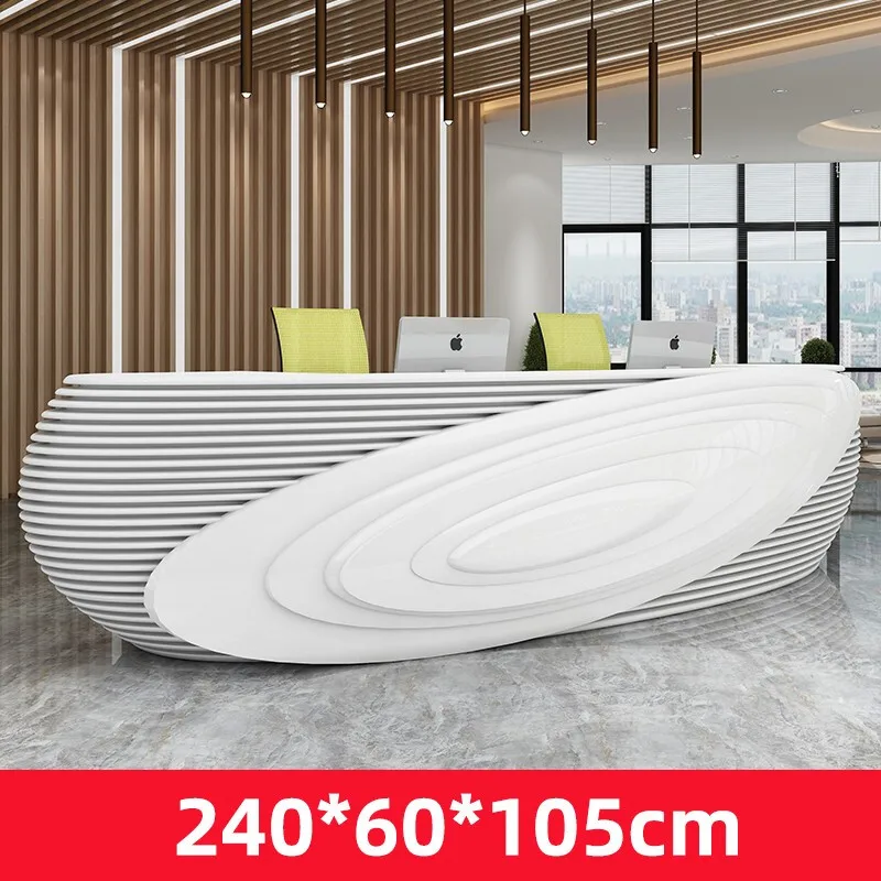 Modern Wood Reception Desk For Hotel And Hospital Use Office Furniture Set