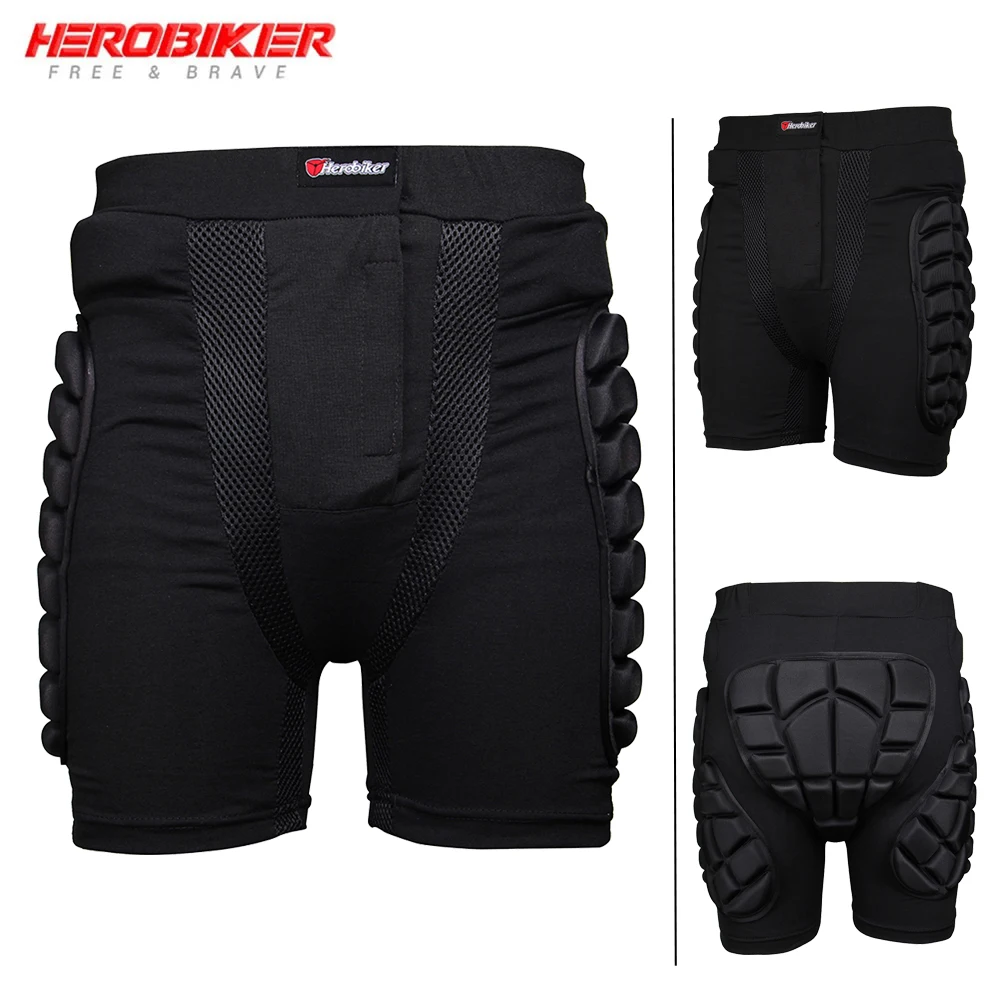 Motorcycle Riding Shorts For Men Motorcycle Armor Pants Off-road Riding Anti Fall And Hip Protection Shorts Outdoor Skiing Pants