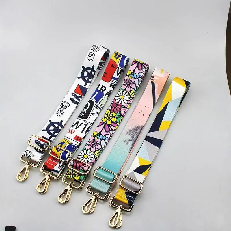 Fashionable And Versatile Shoulder Strap Print Adjustable Multifunctional Bag Strap Replaceable Luggage Accessories