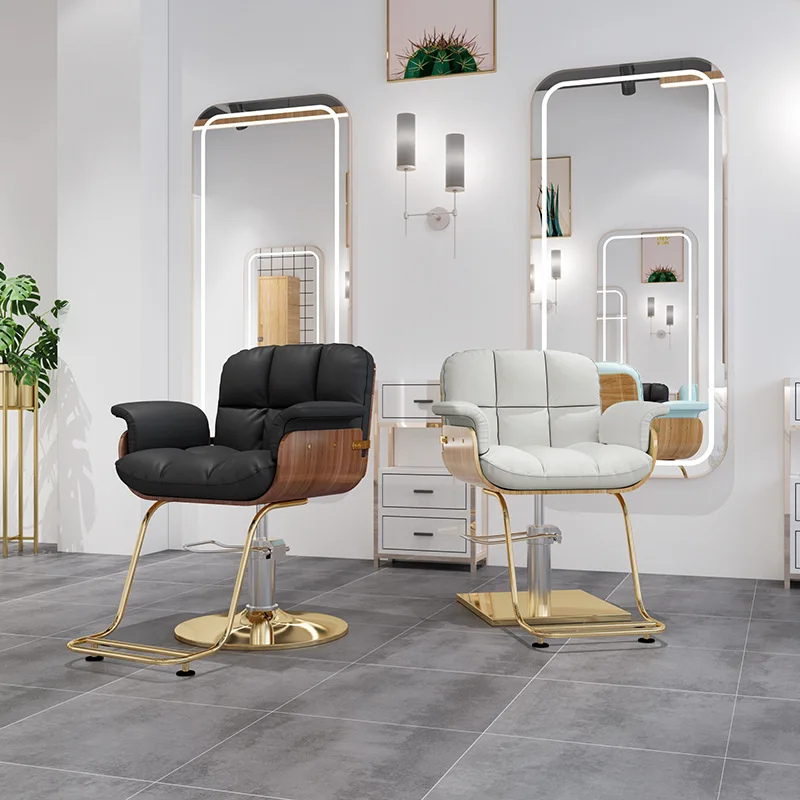 Hair Salon Chair Salon Special Lifting Rotating Internet Celebrity Hair Cutting  Barber Beauty