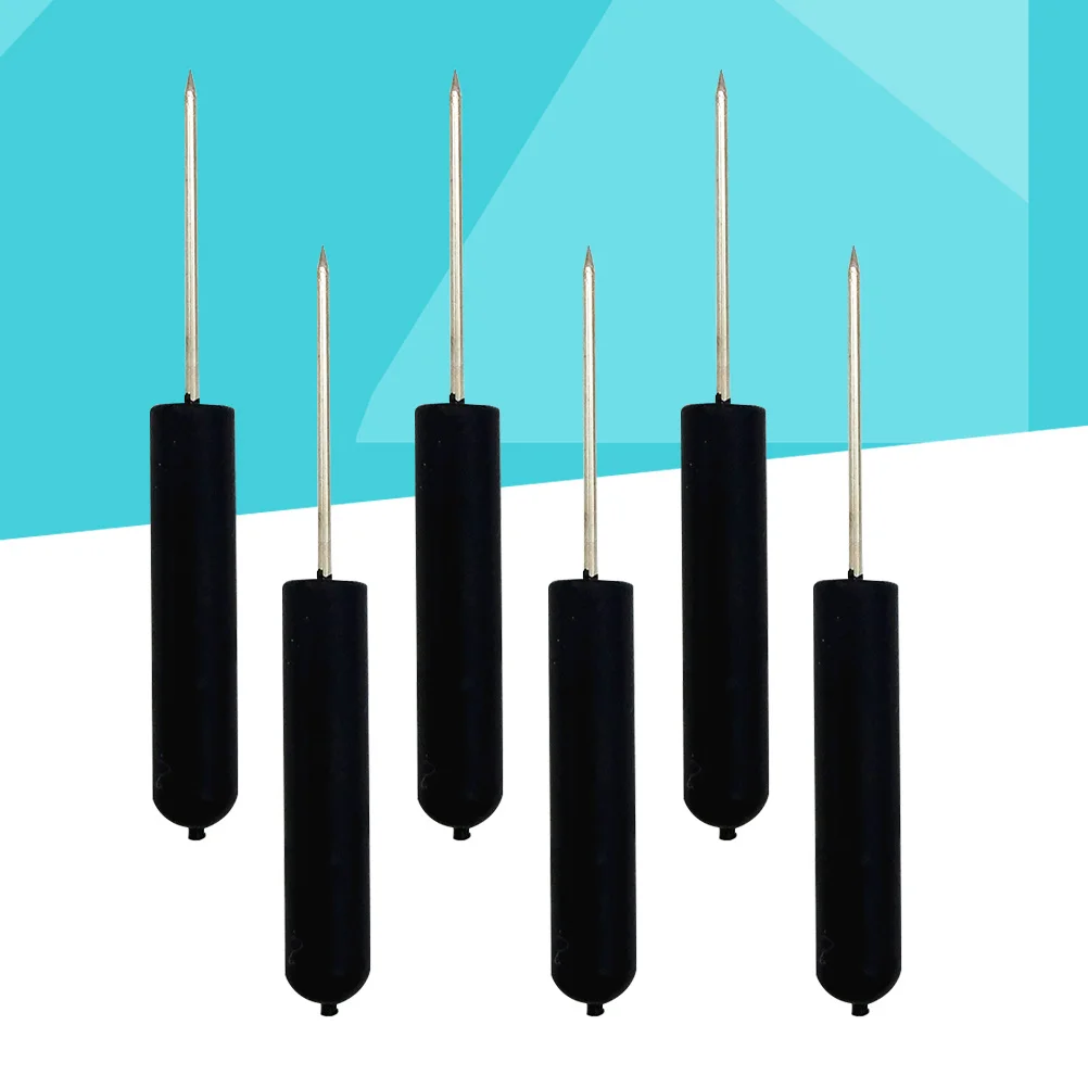 6 pcs Cylinder Push Pins Plastic Head For Travel Map Cork Board Bulletin Use Position Markers Map Planning Accessories