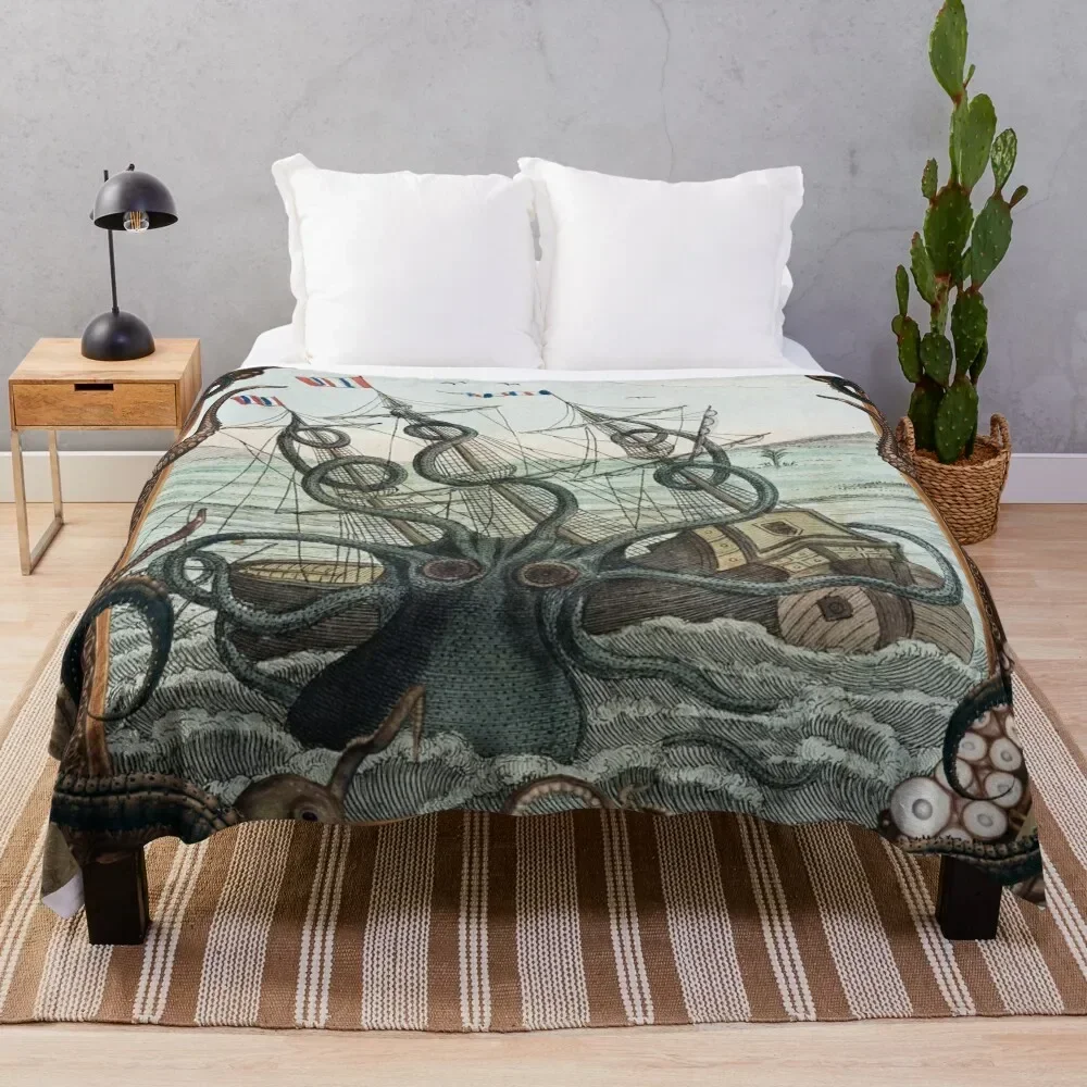 

Release the Kraken Throw Blanket