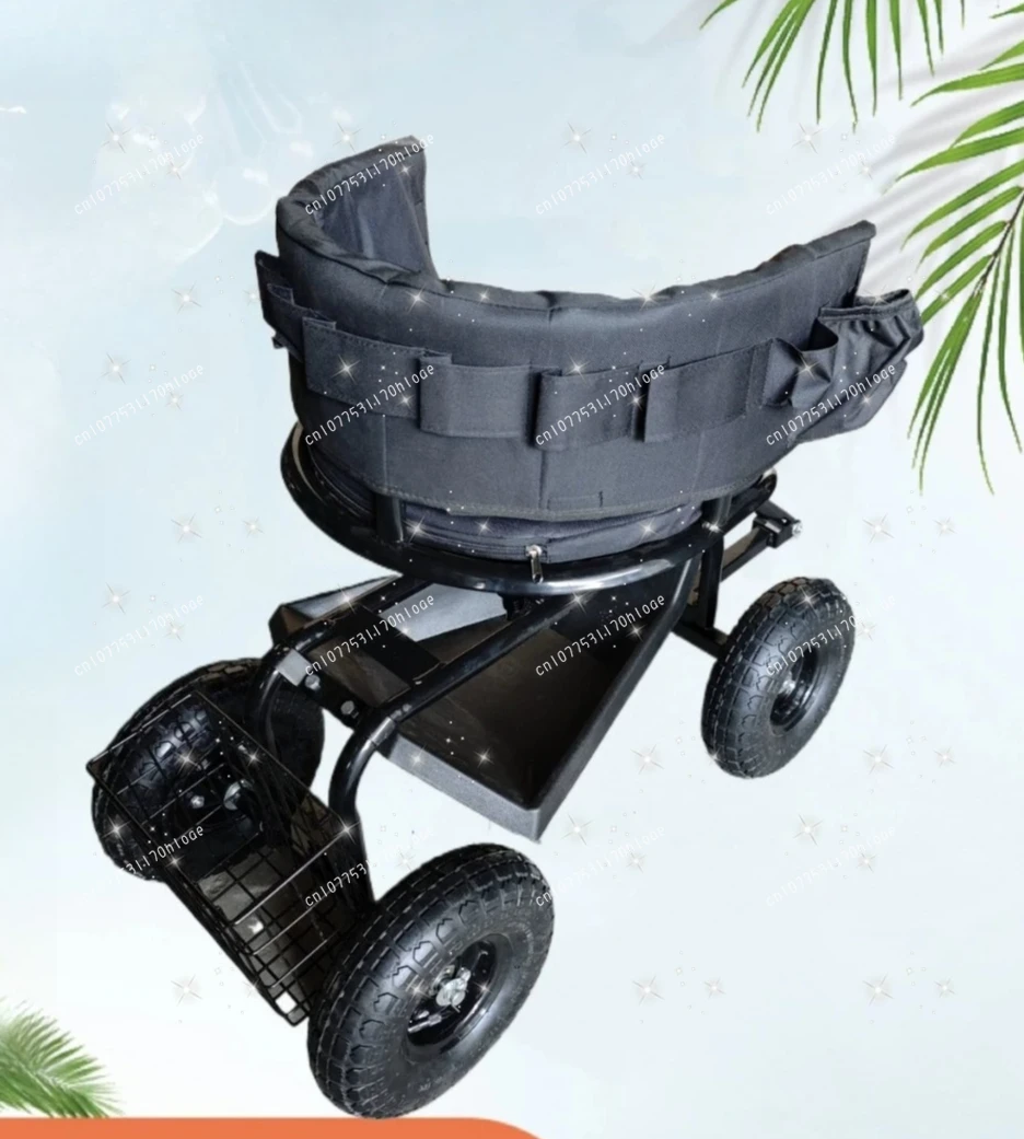 Garden Rotatable Seat Tool Cart Agricultural Greenhouse Pepper Picking Cart Mobile Rest Cart
