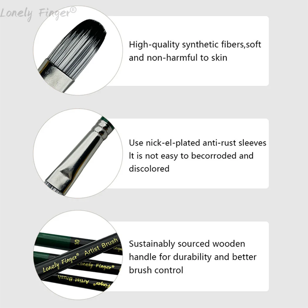 5/6/24 قطعة مجموعة فرش طلاء الفنان فرشاة رسم للفنانين لزيت الأكريليك ألوان مائية لوحة أكريليك للجسم وجه قماش الصخور